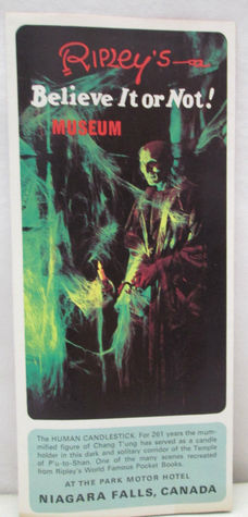 Read Vintage Ripley's Believe It Or Not Museum Niagara Falls Canada Brochure - Various file in ePub