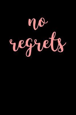 Read No Regrets: Blank Lined Journal - 6x9 - Inspirational Motivational -  file in PDF