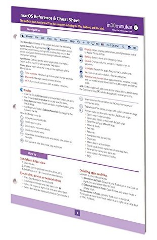 Download macOS Reference & Cheat Sheet: The unofficial cheat sheet for macOS on iMacs, MacBooks, and Mac computers - i30 Media | ePub