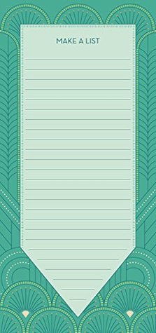 Download High Note® Gatsby Art Deco Vertical List Notepad w/ Magnet Holder, 3.75 x 8 (CHV-0584) - Elizabeth Olwen | PDF