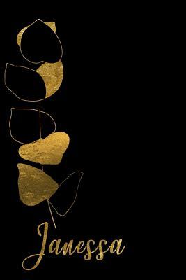 Read Online Janessa: Personalized Writing Journal for Women - Elegant Black and Gold - Fancy Names Press | ePub