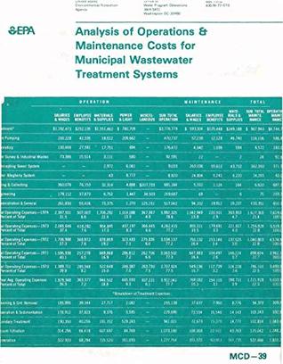 Read Analysis of Operations & Maintenance Cost for Municipal Wastewater Treatment Systems - United States Environmental Protection Agency EPA | PDF