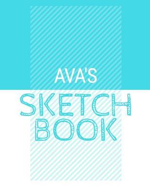 Read Ava's Sketchbook: Personalized blue sketchbook with name: 120 Pages -  | PDF