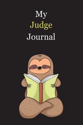 Download My Judge Journal: With A Cute Sloth Reading, Blank Lined Notebook Journal Gift Idea With Black Background Cover - Exwp Press file in ePub