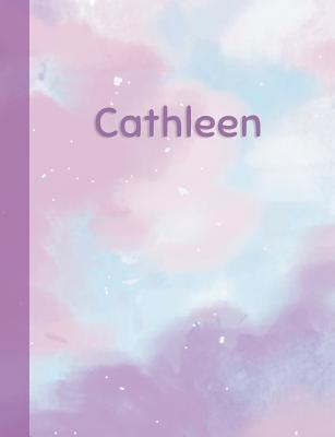 Full Download Cathleen: Personalized Composition Notebook - College Ruled (Lined) Exercise Book for School Notes, Assignments, Homework, Essay Writing. Pink Blue Purple Cover Art - Cloud Marble with Name -  | ePub