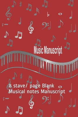 Download Music Manuscript: 8 stave/ page Blank Musical notes Manuscript - Aldona Design file in PDF