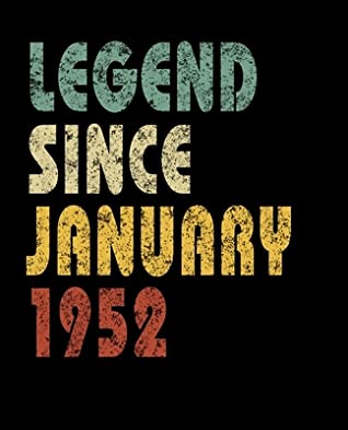 Full Download Legend Since January 1952: Retro Birthday Gift Notebook With Lined College Ruled Paper. Funny Quote Sayings 7.5 x 9.25 Notepad Journal For Taking Notes For People Born In January 1952. -  | PDF
